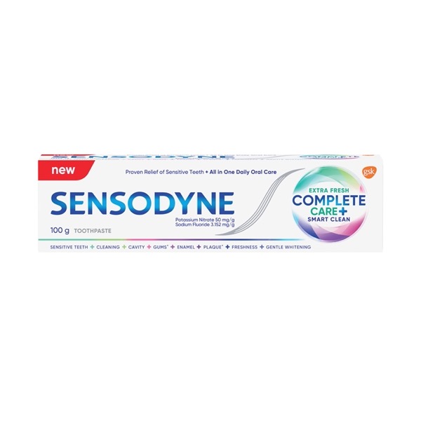 Buy Sensodyne Toothpaste Complete Care + Smart Clean Extra Fresh 100g