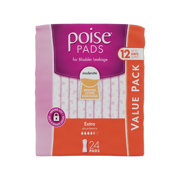 Buy Poise Pads Extra 24 Bulk Pack Online at Chemist Warehouse®