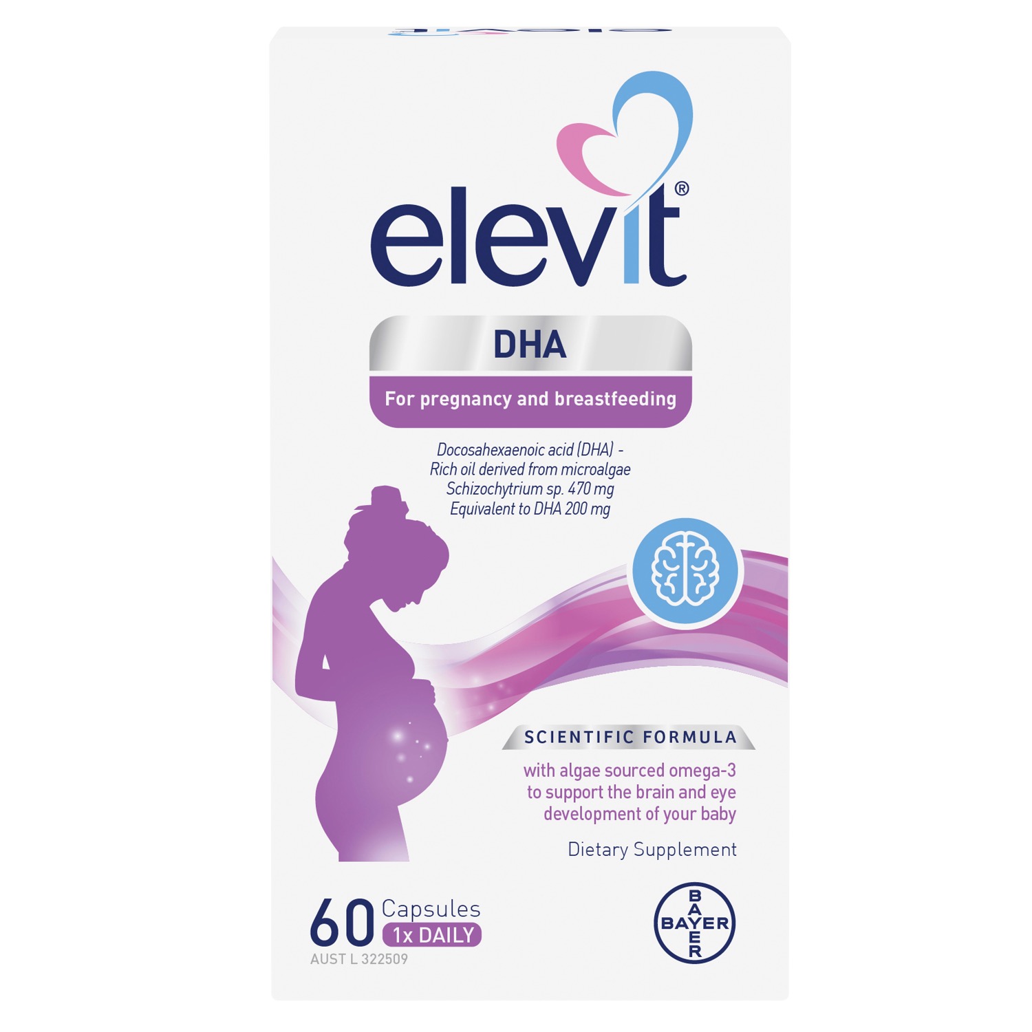 Buy Elevit DHA For Pregnancy and Breastfeeding capsules 60 pack (60