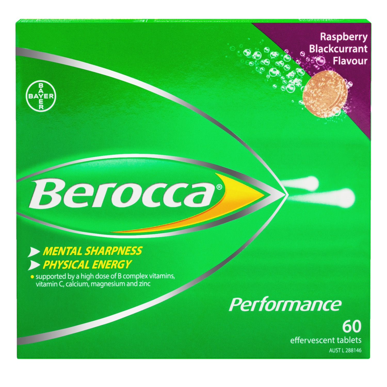 Buy Berocca Energy Vitamin Raspberry Blackcurrant Effervescent Tablets