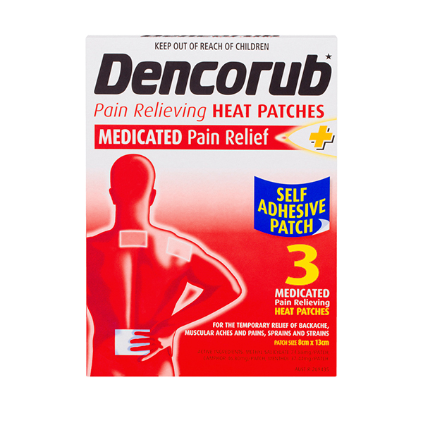 Buy Dencorub Pain Relieving Heat Patch 3 Pack Online at Chemist Warehouse®