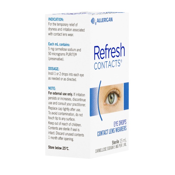Buy Refresh Contact Eye Drops 15ml Online at ePharmacy®